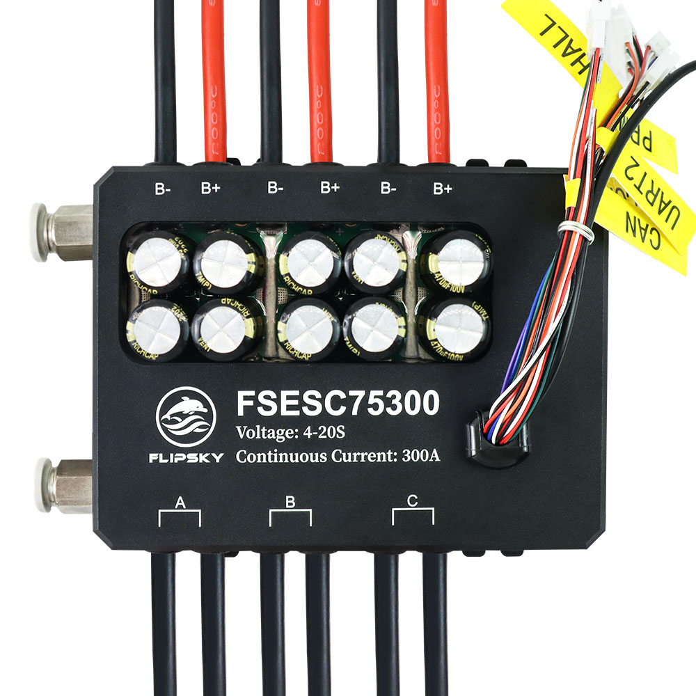 Flipsky-carcasa de refrigeraci - Vesc 75300 High Current Esc reseña y precio