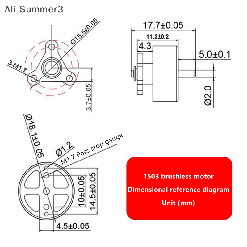 1503 3,7 V 7,4 V 10A 2750KV pe - Brushless Motor Thrust Test Stand reseña y precio